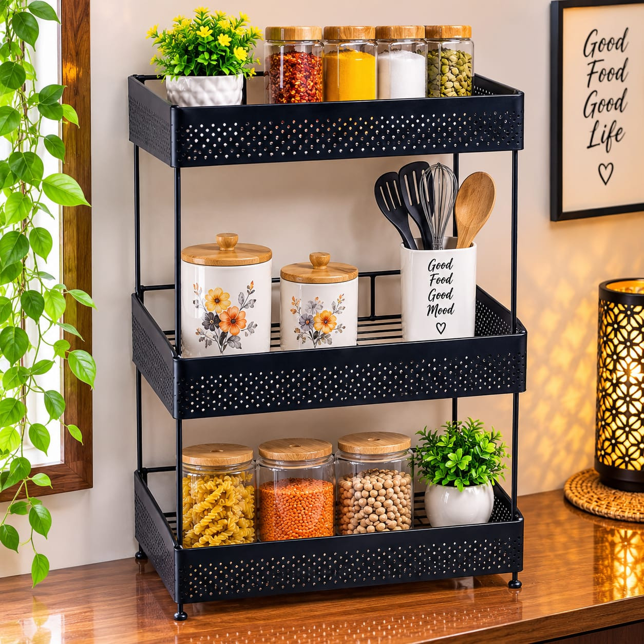 Premium 3-Tier Kitchen Storage Rack