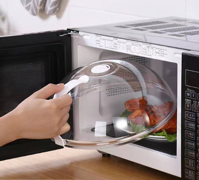 Microwave oven plate cover