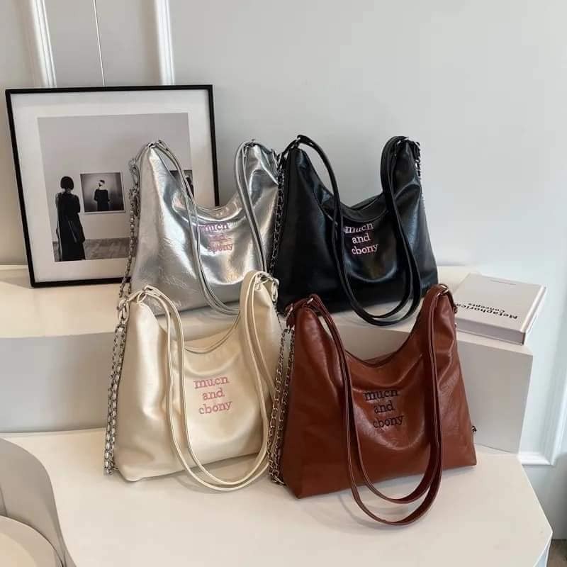 Women's Large All Seasons Pu Leather Streetwear Tote Bag